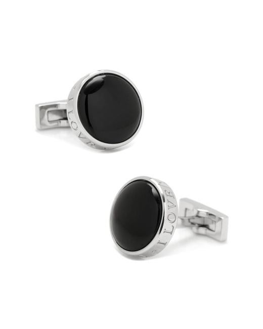 Cufflinks Inc. Black I Love You Onyx Cuff Links for men