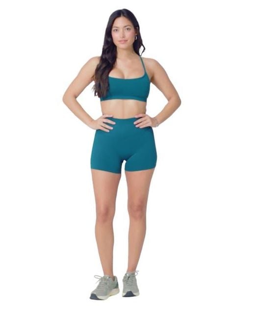Fabletics Black Seamless Scrunch 4' Short