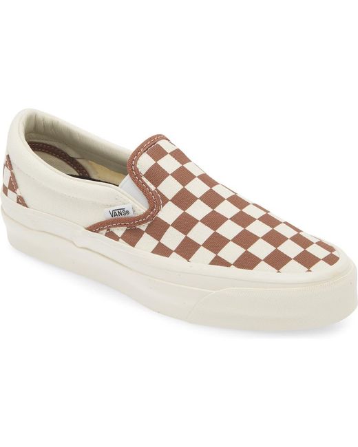Gingham slip on vans nordstrom online