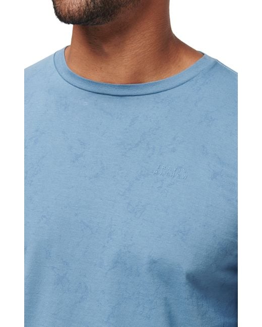 Travis Mathew Warmer Tides Cotton Long Sleeve T-shirt in Blue for Men ...