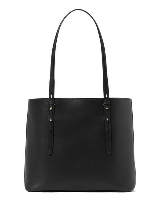 Kate Spade Black Do It All Fine Grain Leather Tote