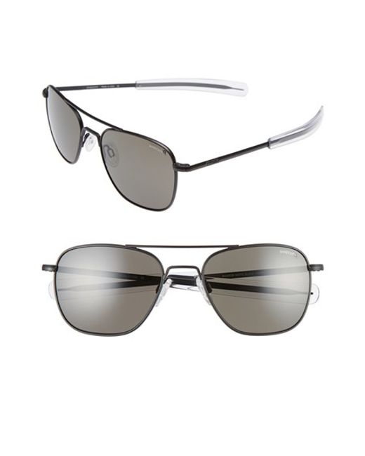 Randolph engineering 55mm Polarized Aviator Sunglasses in ...