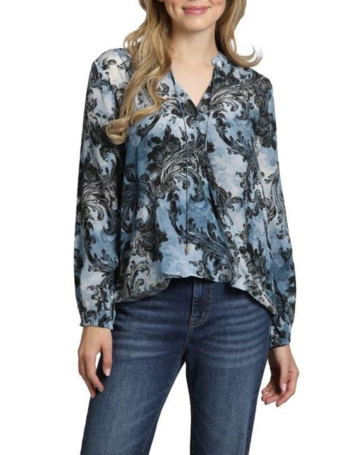 Apny Blue Printed Top
