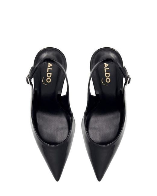 ALDO Black Stessy Slingback Pointed Toe Pump