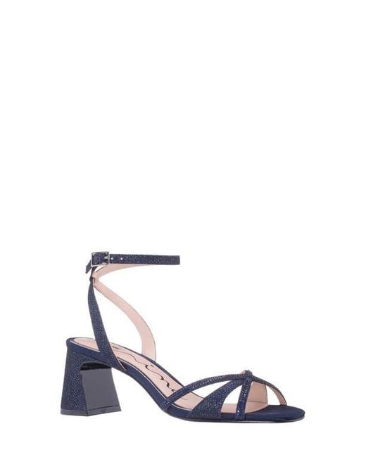 Nina White Bracha Ankle Strap Sandal