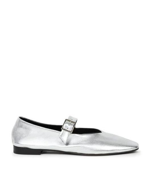 Bobbies White Ouna Ballet Flats