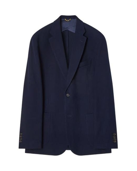 Robert Talbott Blue Wright Knit Blazer for men