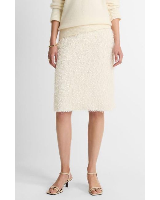 Vince Natural Feathery Fringe Skirt