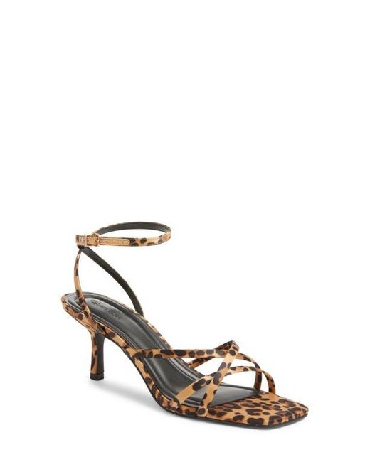 Open Edit White Remington Ankle Strap Sandal