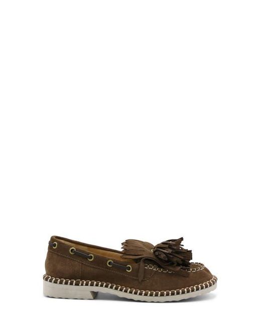 Charles David Brown Poppy Kiltie Fringe Loafer