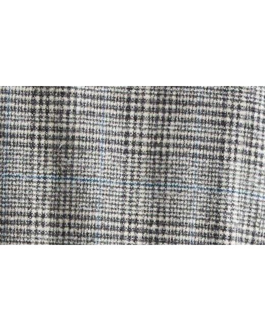 Herno Gray Glen Plaid Wool Blend Field Jacket for men