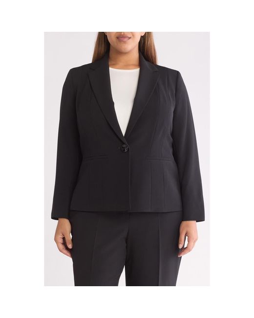 Kasper Black One Button Blazer