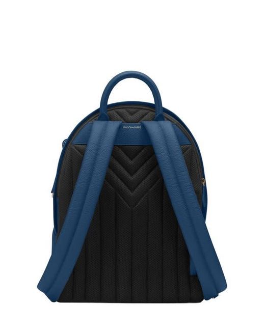 Maison De Sabre Blue Leather Backpack