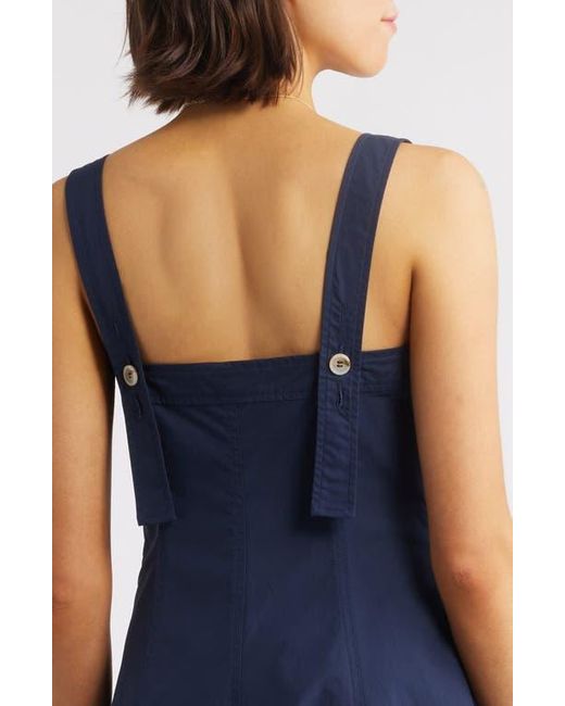 FRNCH Blue Alfreda Fit & Flare Midi Dress