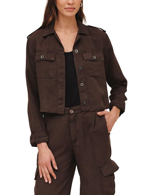 Bella Dahl Black Cropped Utility Jacket