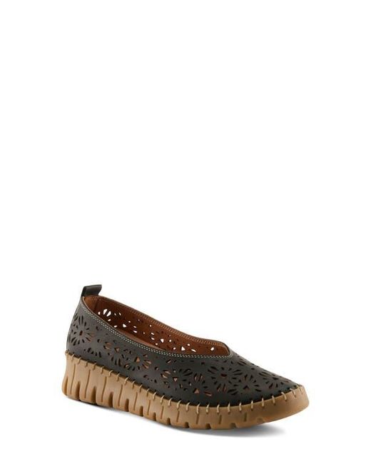 Spring Step Black Carosa Wedge Pump