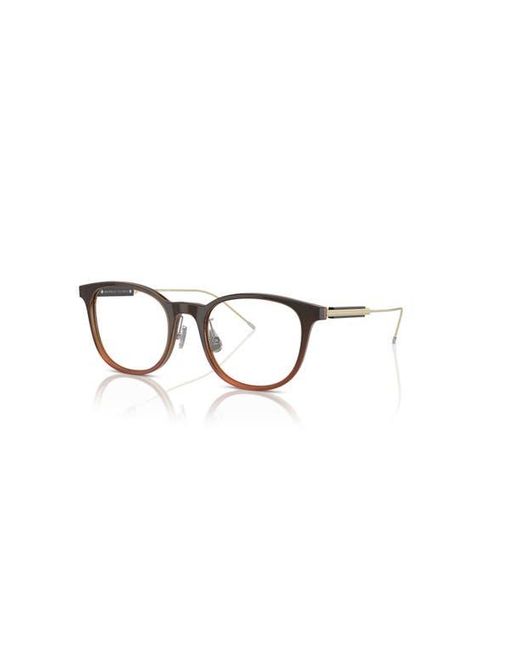 Brunello Cucinelli Brown 51Mm Rectangle Optical Glasses