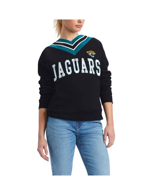 Tommy Hilfiger Jacksonville Jaguars Heidi V-neck Pullover Sweatshirt At ...