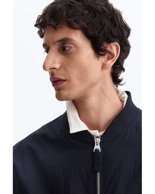 H&M Blue Bomber Jacket for men