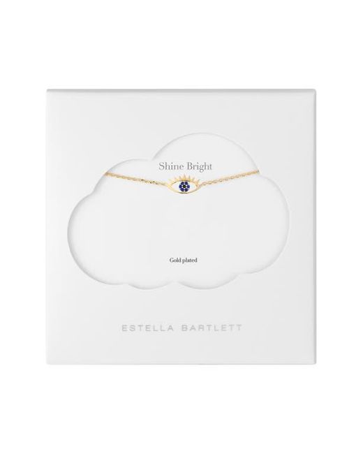 Estella Bartlett White Happy Thoughts Eye Pendant Necklace