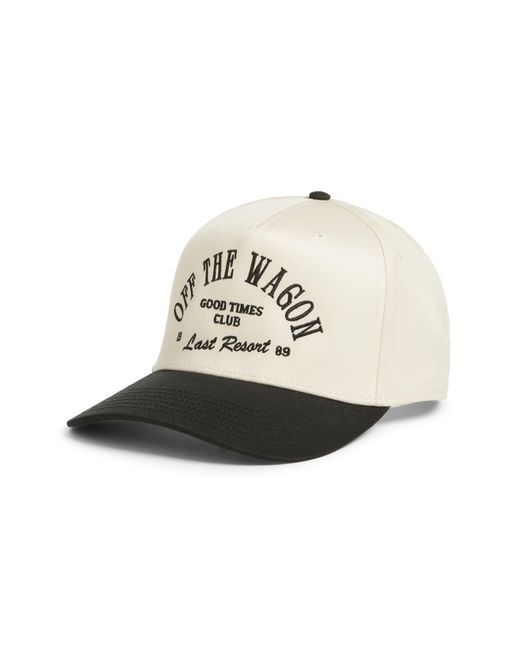 Friday Feelin White Off The Wagon Adjustable Snapback Hat