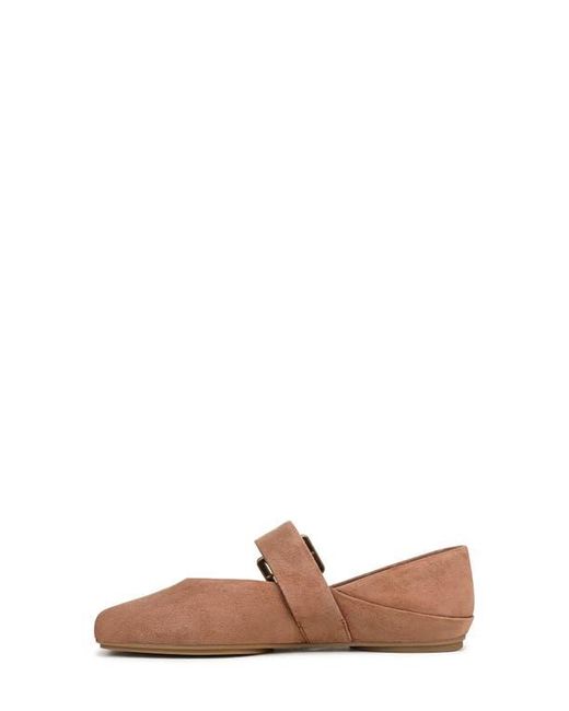 Franco Sarto Brown Oakes Square Toe Flat
