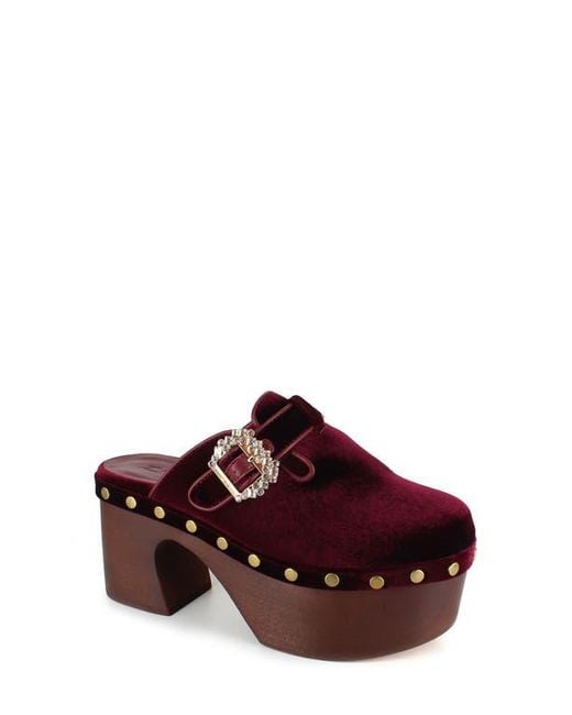 Zigi Red Macarena Platform Clog
