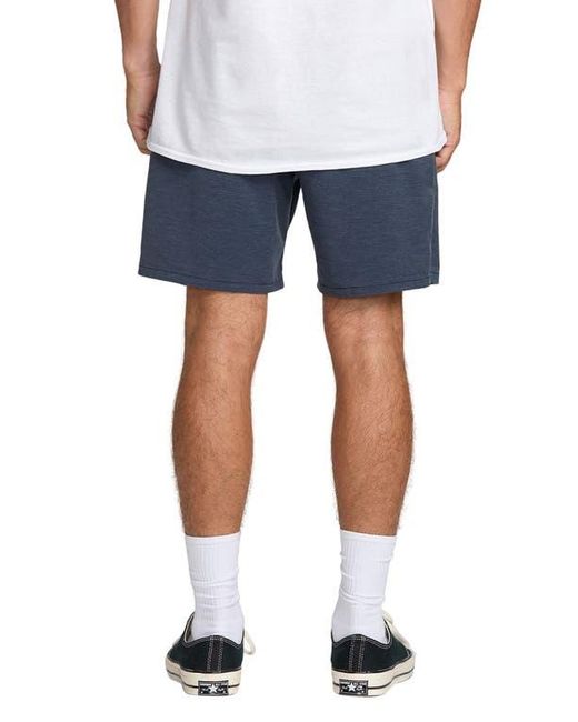 Billabong Blue Surftrek Transit Elastic Waist Hybrid Shorts for men