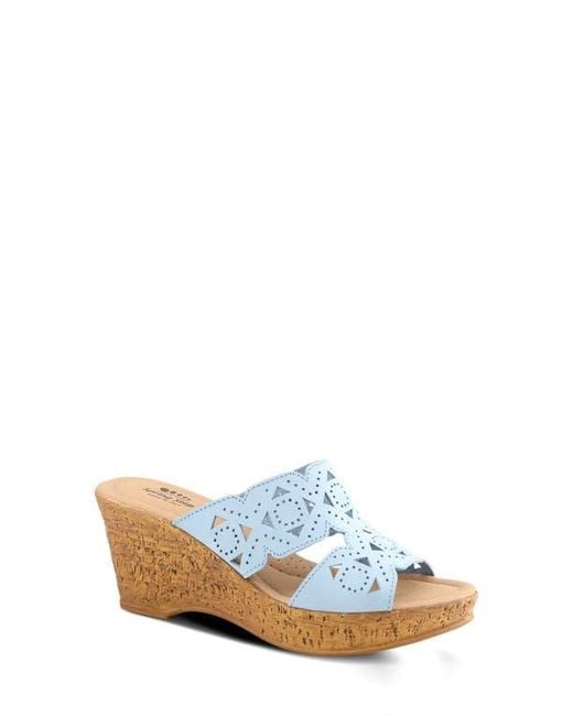 Spring Step White Flamyo Platform Wedge Sandal