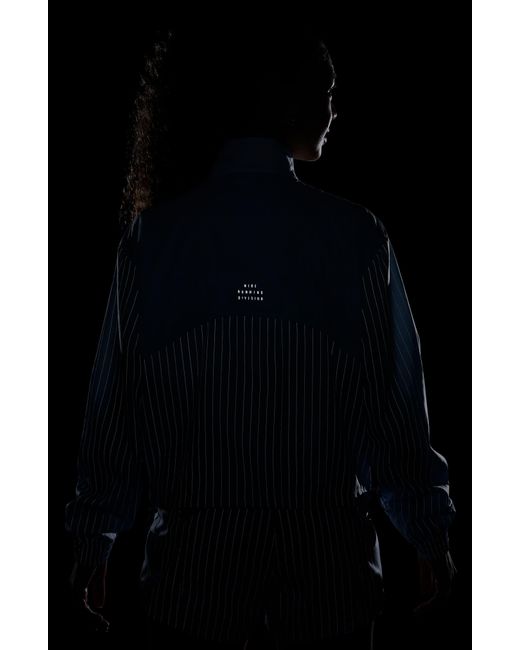 Nike Blue Running Division Reflective Water Repellent Jacket