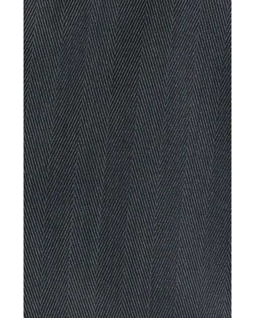 Boss Gray Houston Slim Fit Charcoal Wool Blend Herringbone Suit for men