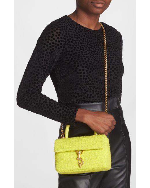 Rebecca Minkoff Yellow Edie Top Handle Bag
