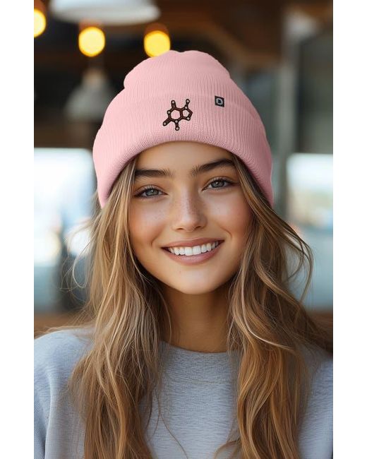 Alix Pink Molecule Beanie for men