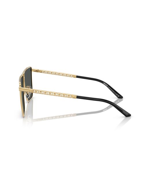 Versace Metallic 64mm Oversize Pillow Sunglasses for men