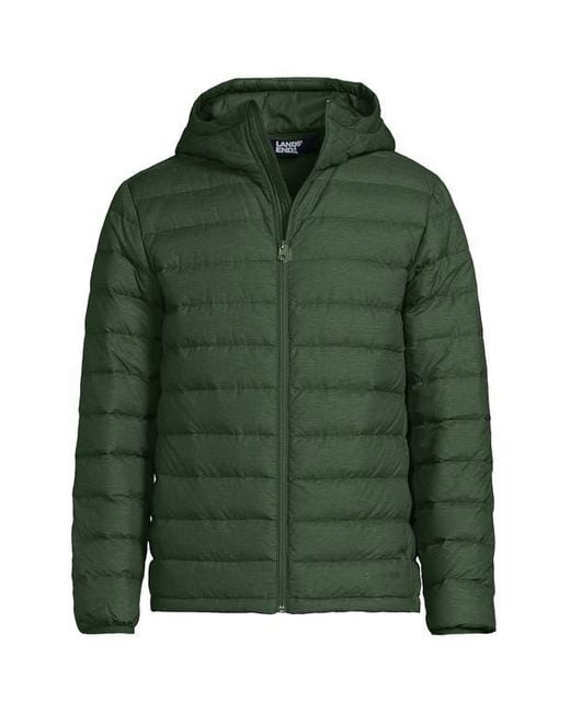 Lands end men's hooded down jacket online