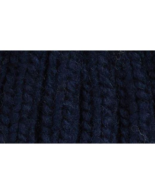 Barbour Blue Kelson Pompom Beanie for men