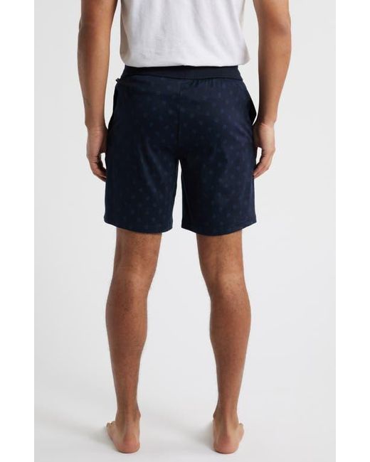 Boss Blue Relax Cotton Pajama Shorts for men