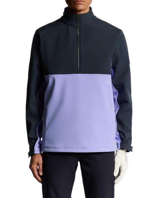Lyle & Scott Blue Half Zip Windbreaker Jacket for men