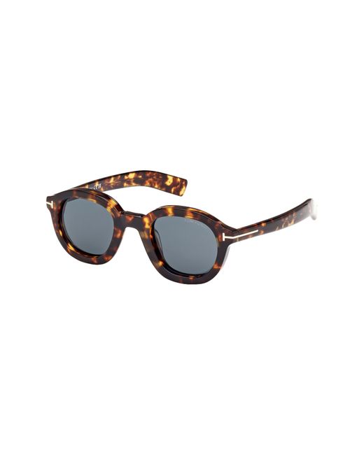 Tom Ford Multicolor Raffa 46mm Round Sunglasses for men
