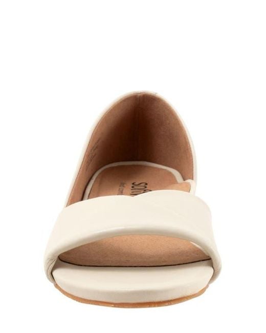 Softwalk® Natural Cypress Open Toe Flat