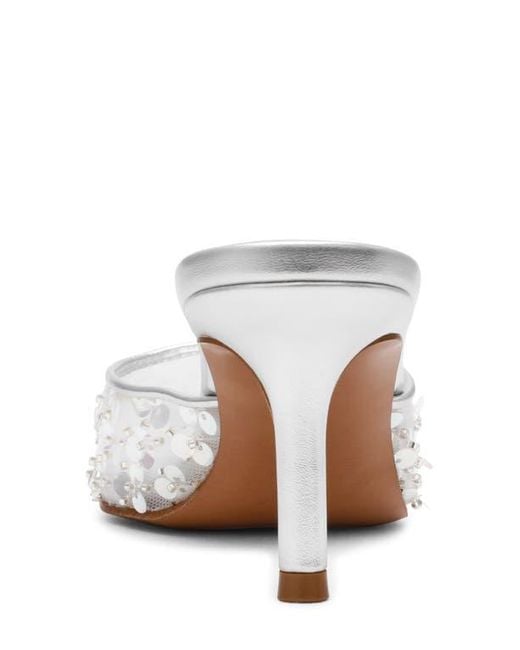 Steve Madden White Alexi Mule