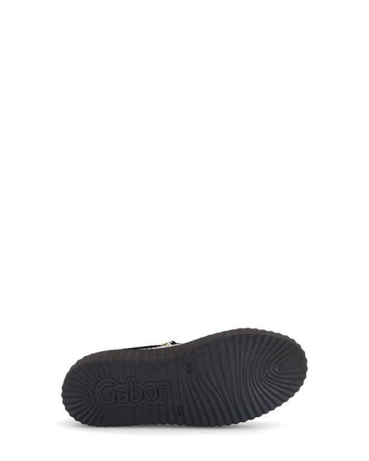 Gabor Black 63.201 Platform Sneaker