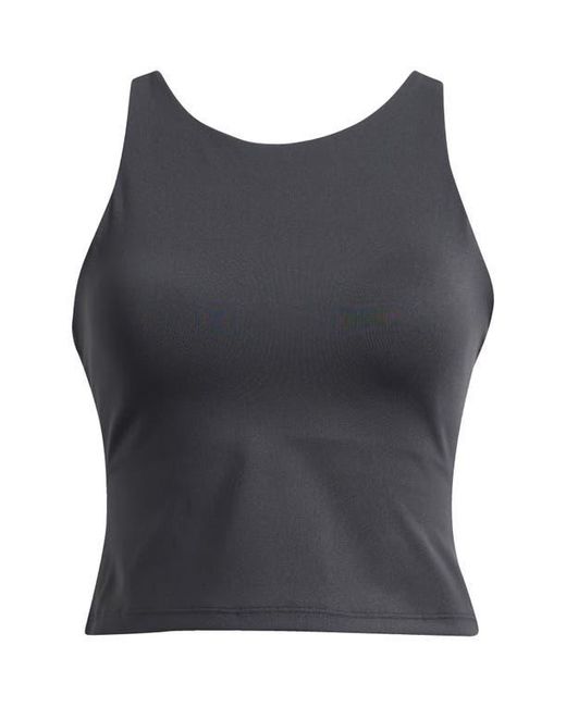 Spanx Gray High Neck Crop Tank