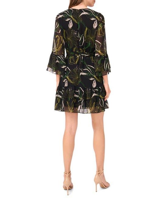 Halogen® Black Ruffle Minidress