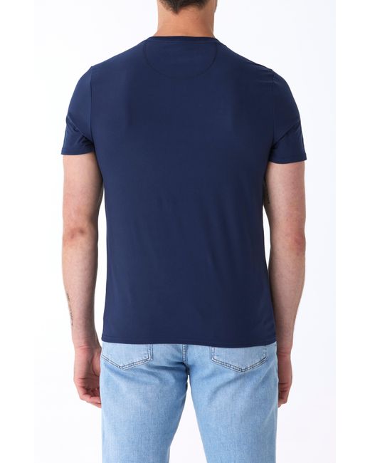 Threads For Thought Blue Frederick Luxe Henley for men