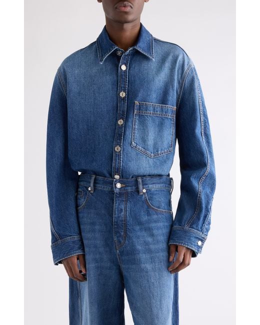 Givenchy Blue Denim Overshirt for men