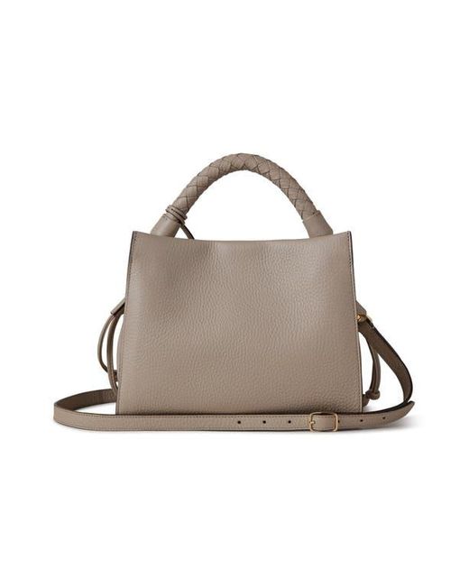 Mulberry Gray Small Iris Leather Top Handle Bag