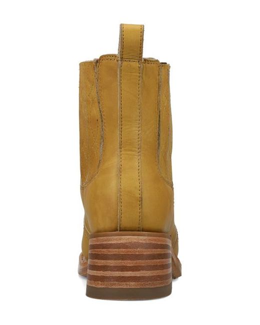 Frye Brown Campus Platform Chelsea Boot