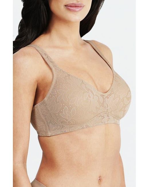 Dominique Intimates Black Jolie Wire-Free Jacquard Soft Cup Minimizer Bra