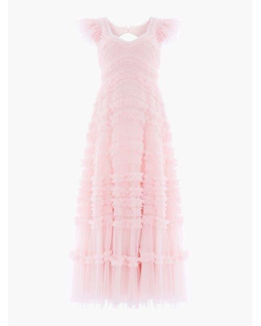 Needle & Thread Pink Amara Backless Gown